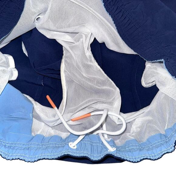 NEW Bonobos Stargazer Curved Hem 7 Inch Inseam Blue Swim Trunks XLARGE - Picture 8 of 10